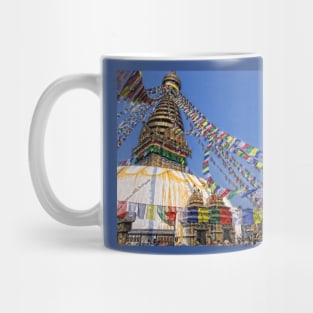 Swayambhunath stupa, Kathmandu, Nepal Mug